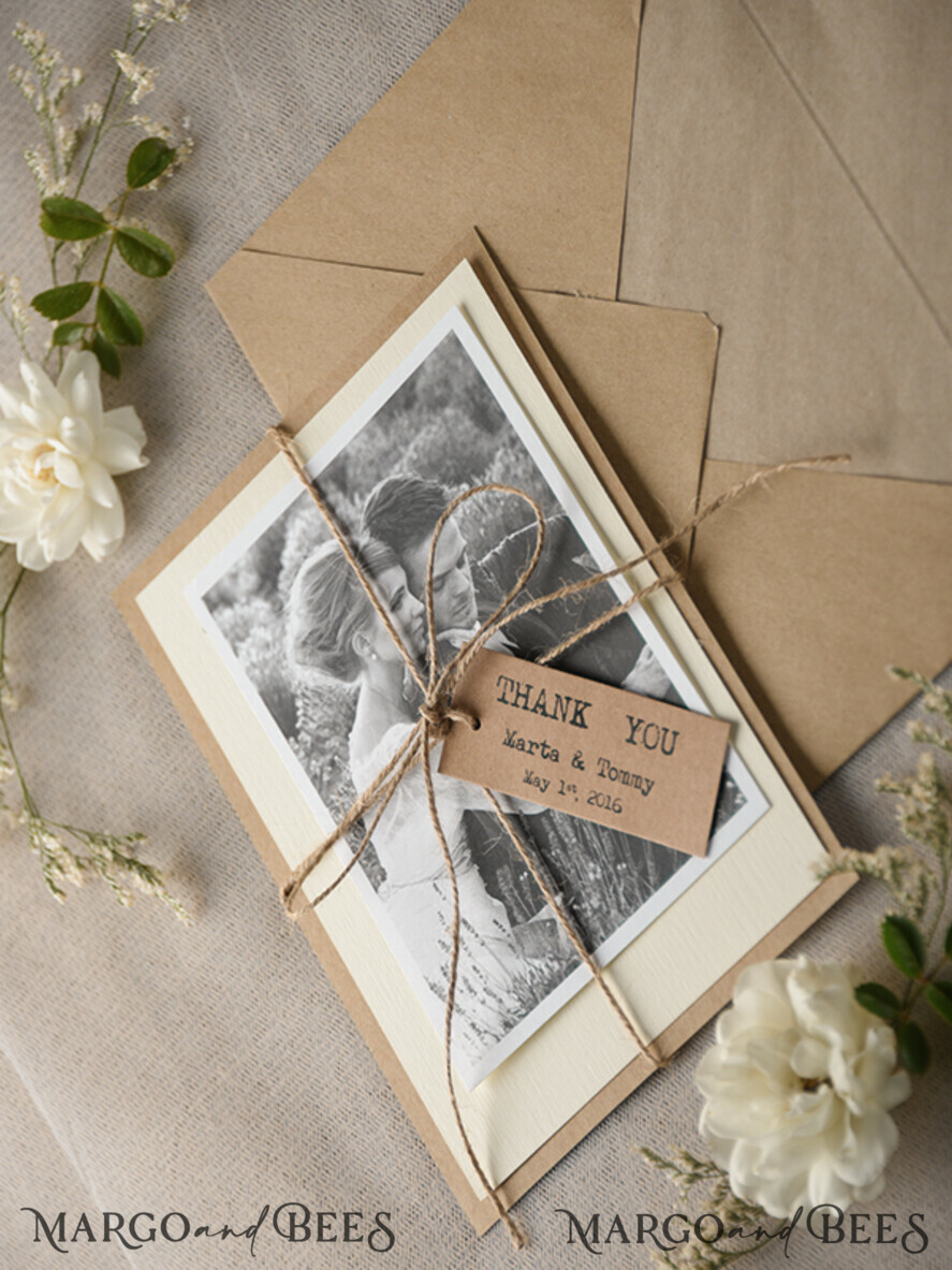 THANK YOU CARDS rustic Thank you Wedding Stationery