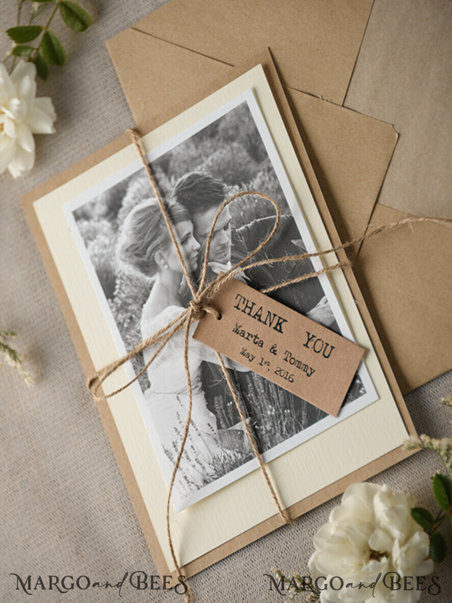 THANK YOU CARDS rustic Thank you Wedding Stationery