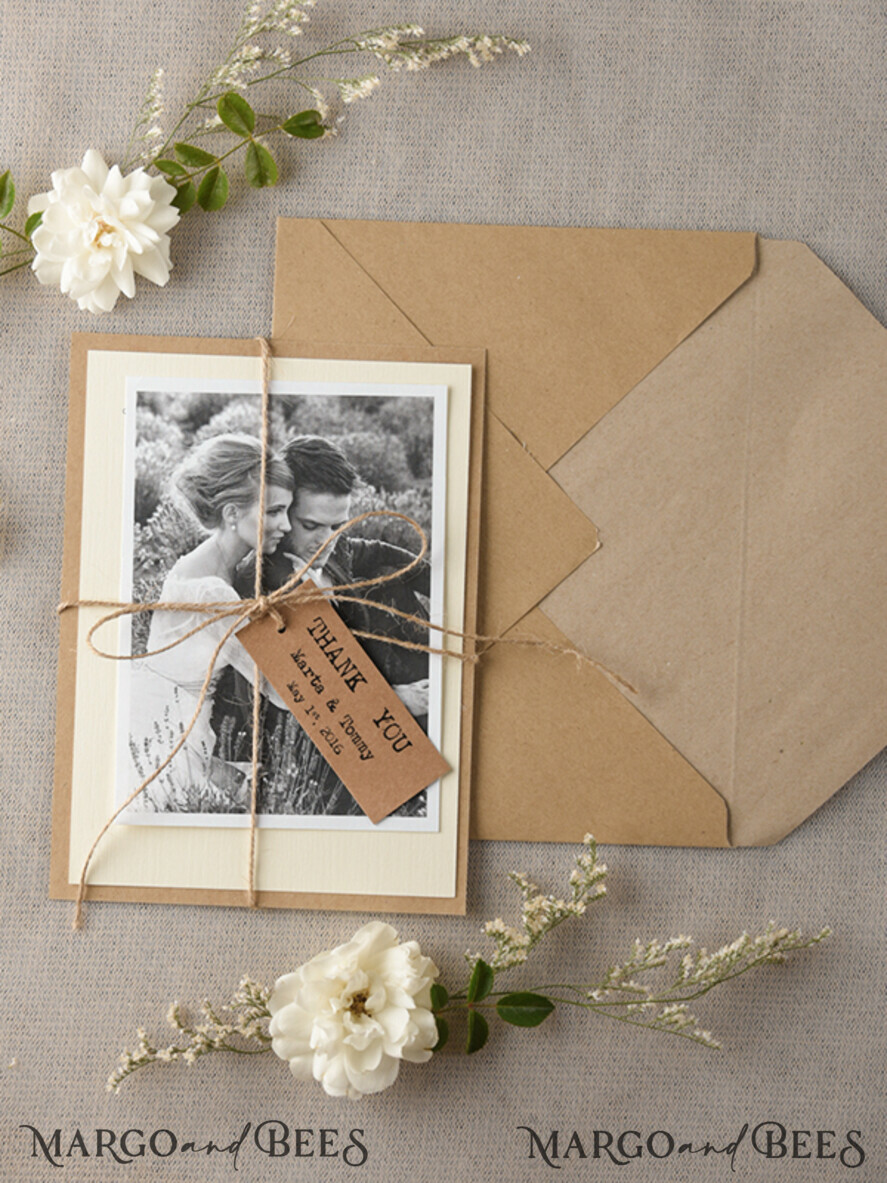 THANK YOU CARDS rustic Thank you Wedding Stationery