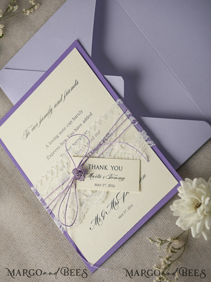 THANK YOU CARDS rustic Thank You Wedding Cards