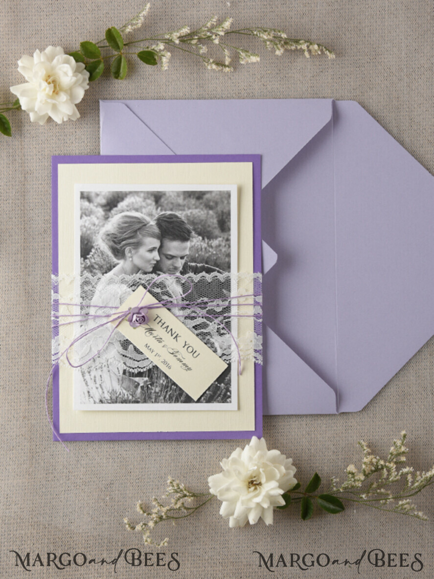 THANK YOU CARDS rustic Thank You Wedding Cards