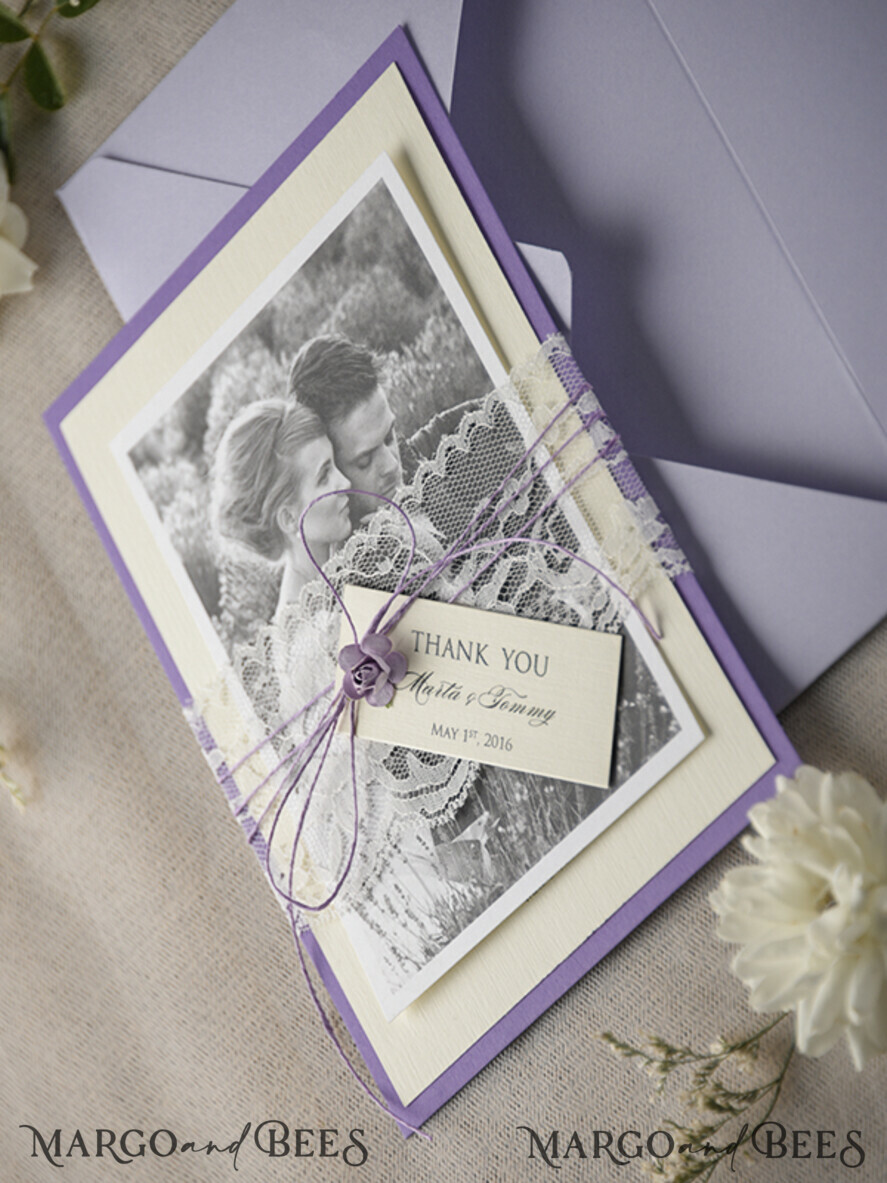 THANK YOU CARDS rustic Thank You Wedding Cards