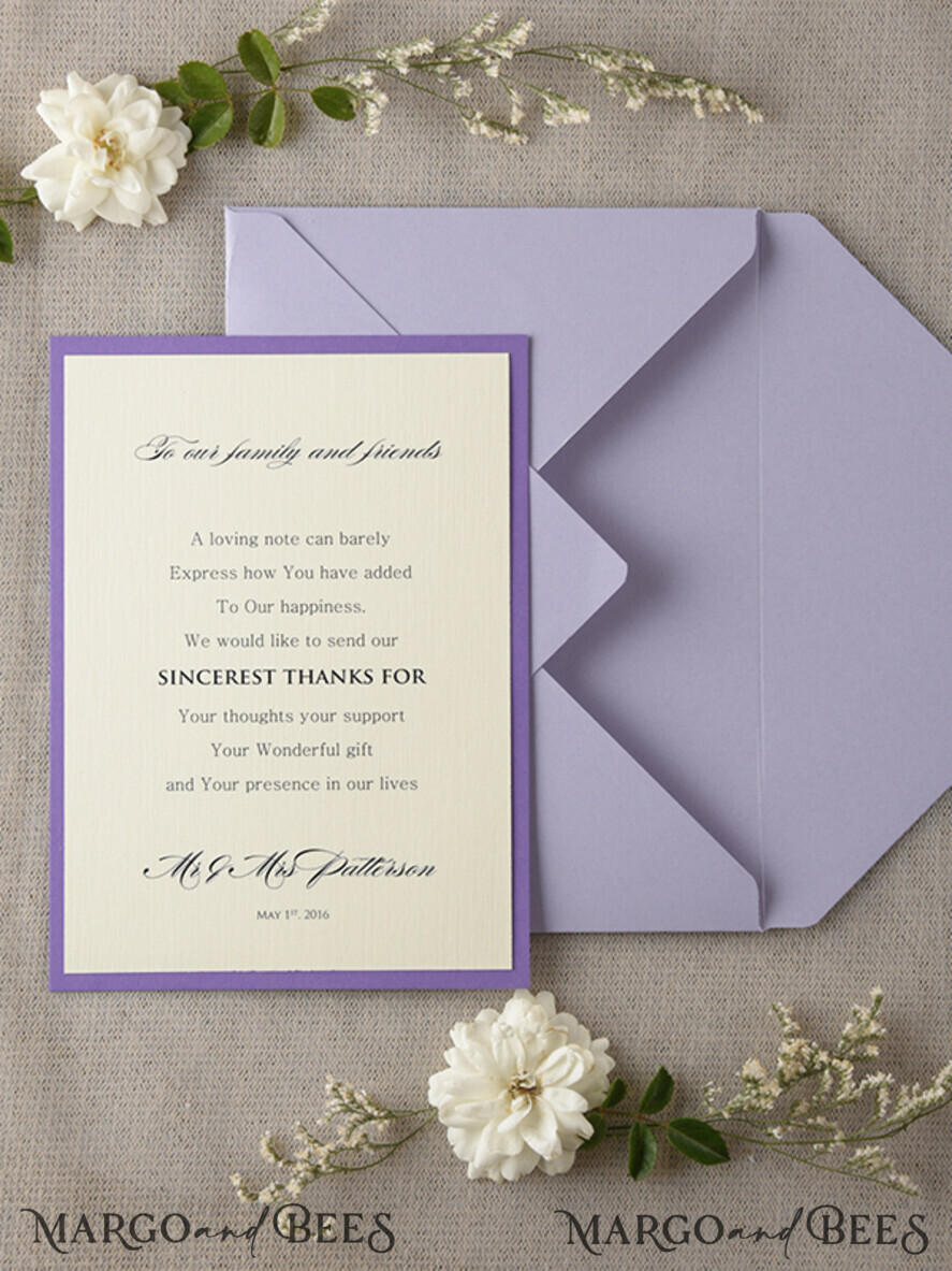 THANK YOU CARDS rustic Thank You Wedding Cards