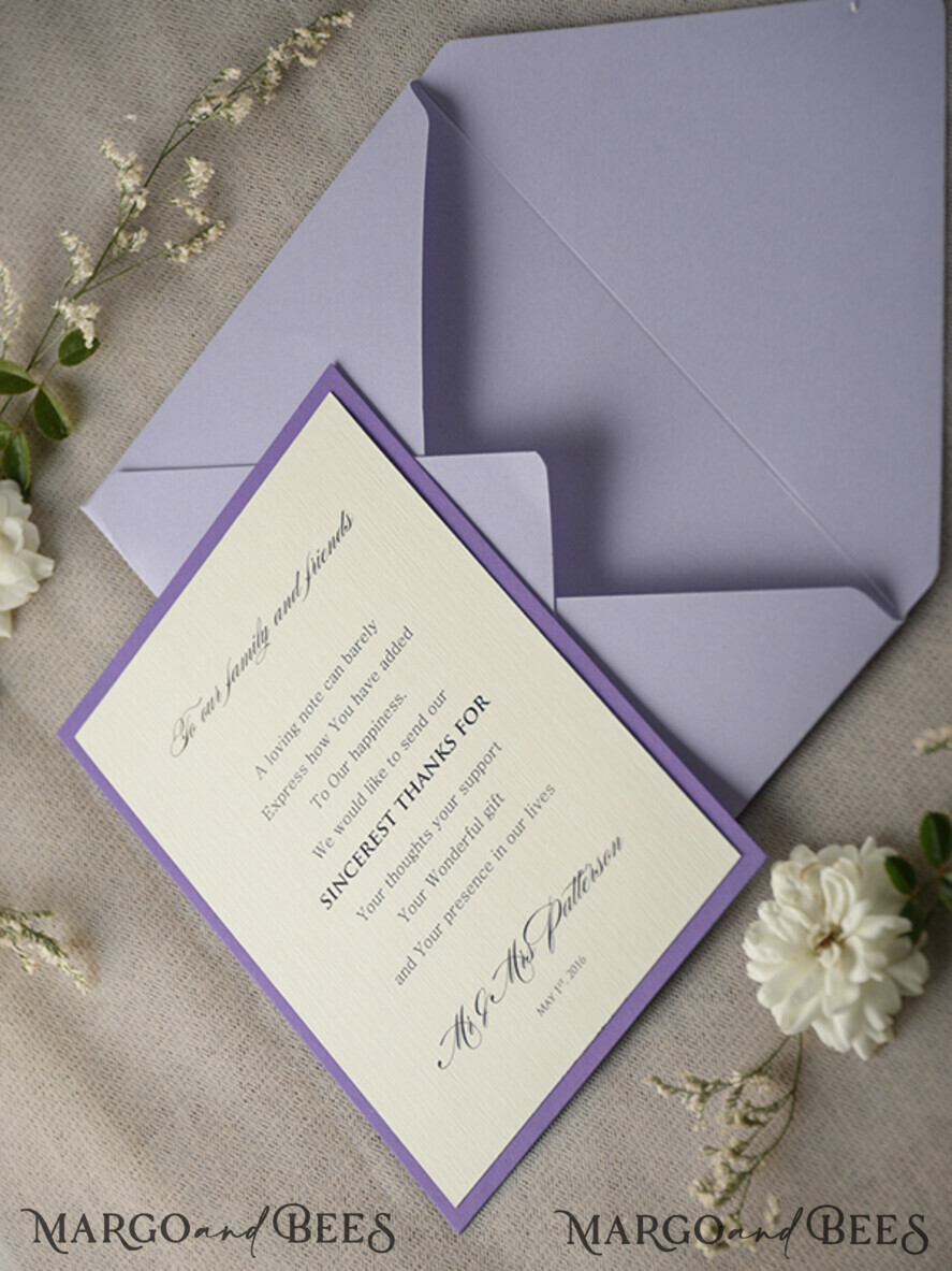 THANK YOU CARDS rustic Thank You Wedding Cards