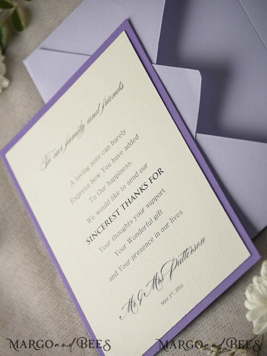 THANK YOU CARDS rustic Thank You Wedding Cards