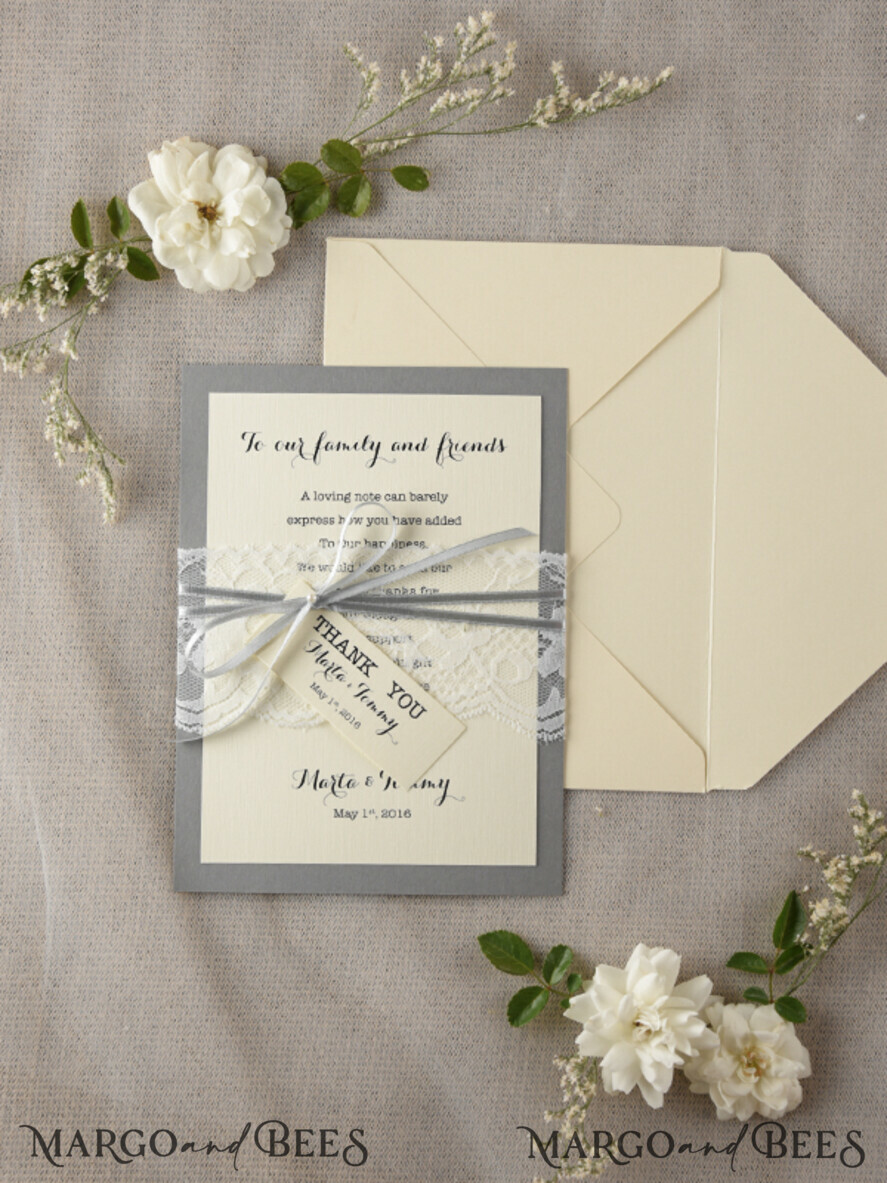 THANK YOU CARDS rustic Thank you Wedding Stationery
