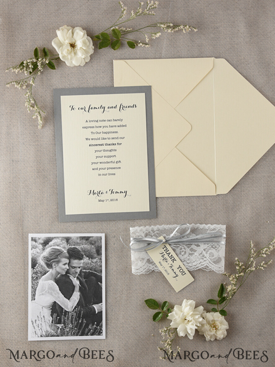 THANK YOU CARDS rustic Thank you Wedding Stationery