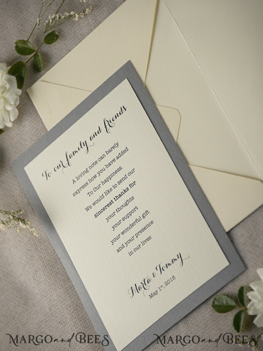 THANK YOU CARDS rustic Thank you Wedding Stationery