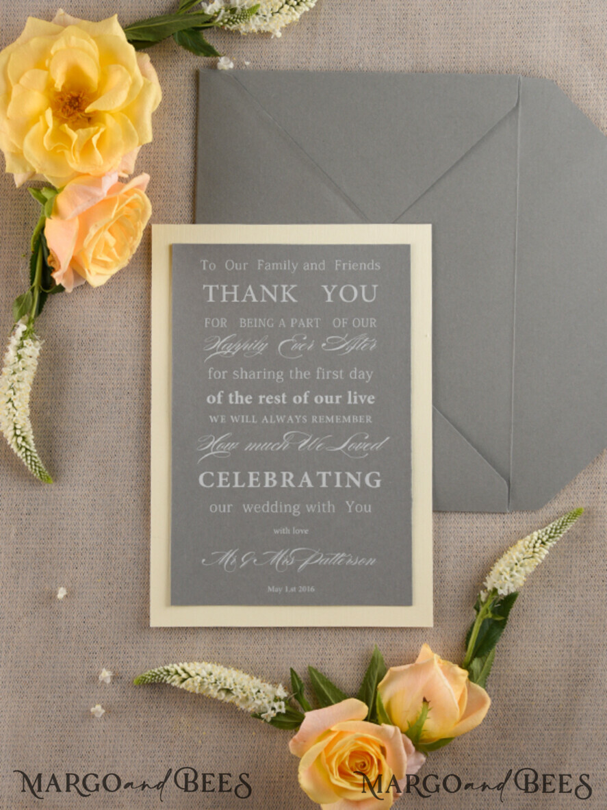 THANK YOU CARDS rustic Thank You Wedding Cards