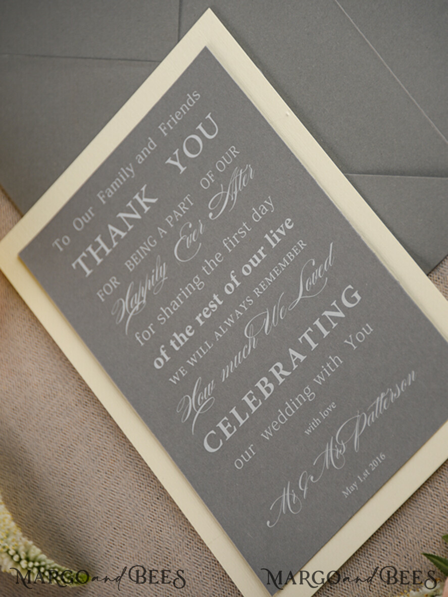 THANK YOU CARDS rustic Thank You Wedding Cards