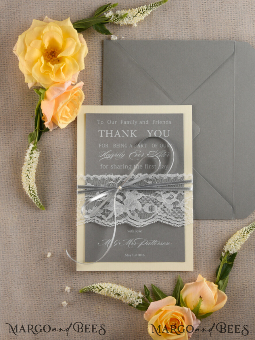 THANK YOU CARDS rustic Thank You Wedding Cards
