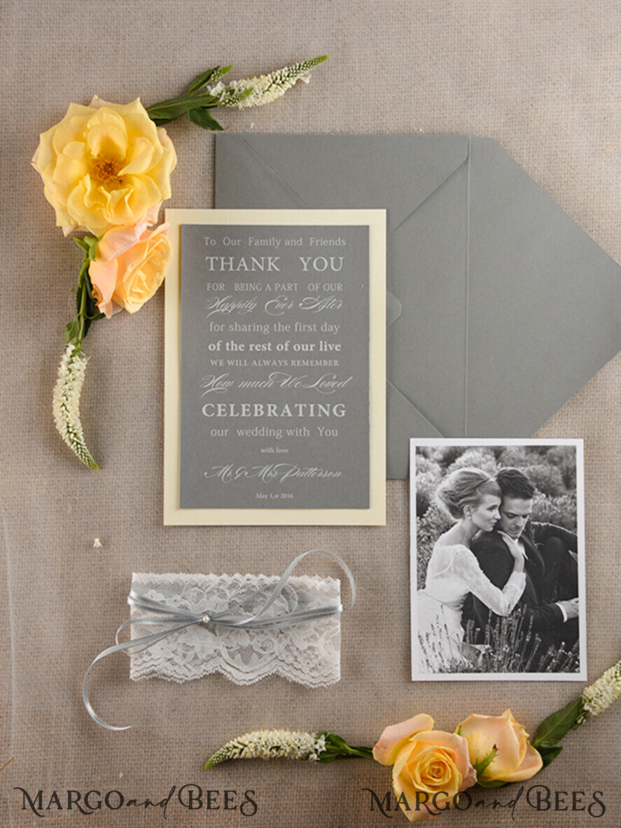 THANK YOU CARDS rustic Thank You Wedding Cards