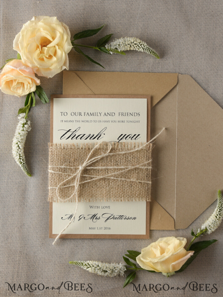 THANK YOU CARDS rustic thank you cards