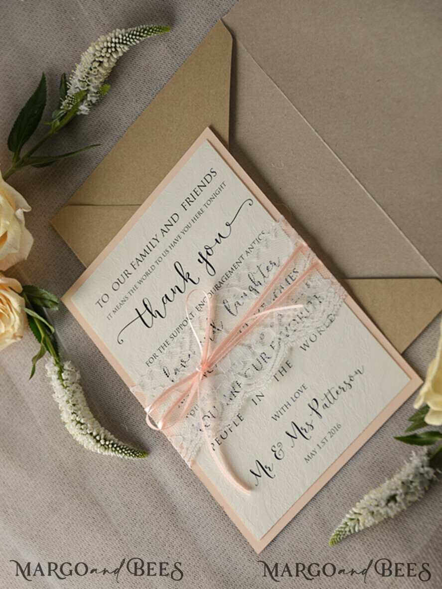 THANK YOU CARDS rustic thank you