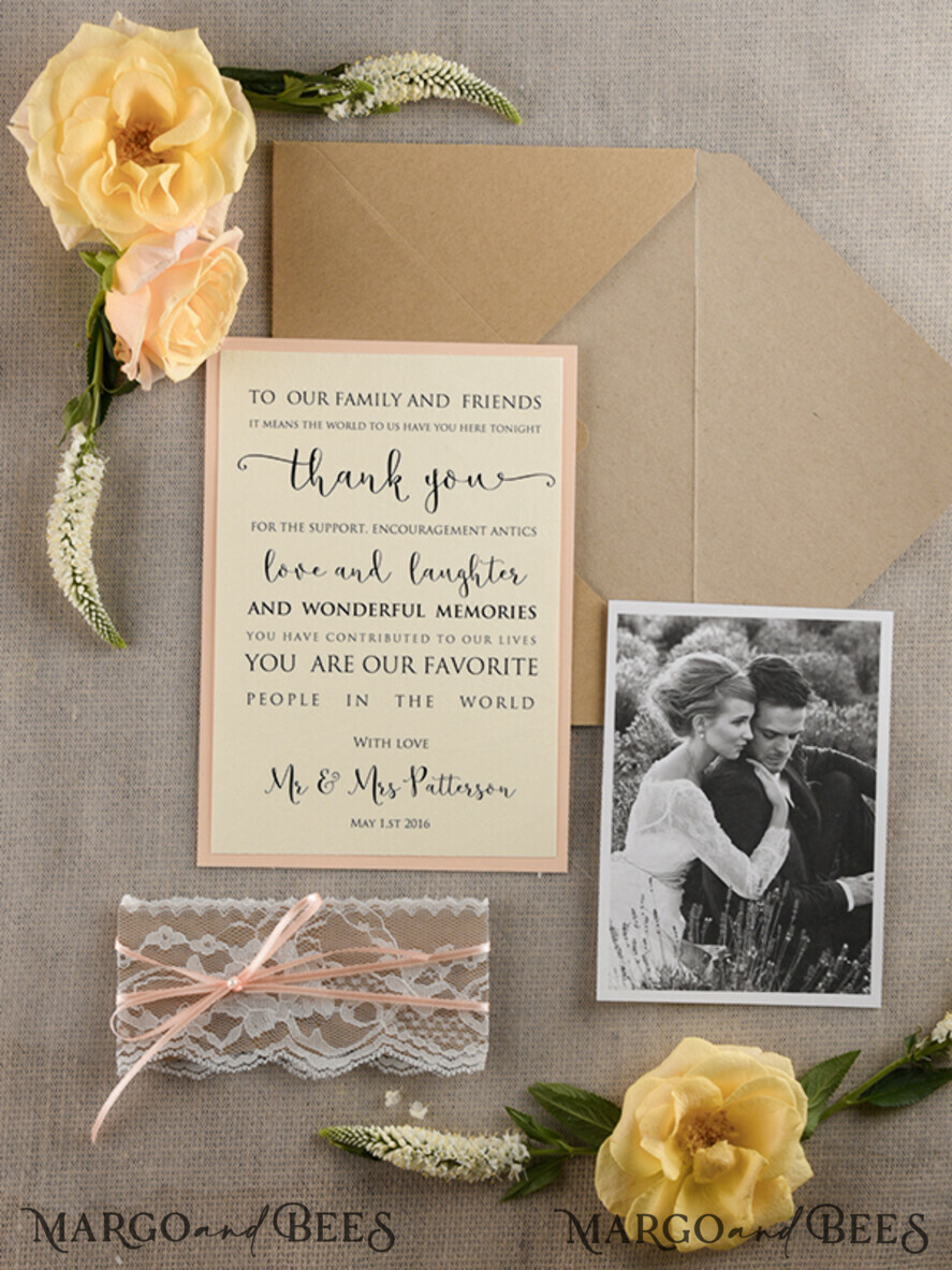 THANK YOU CARDS rustic thank you