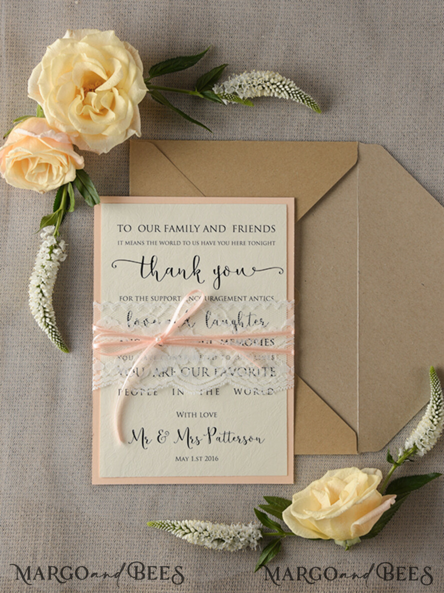 THANK YOU CARDS rustic thank you
