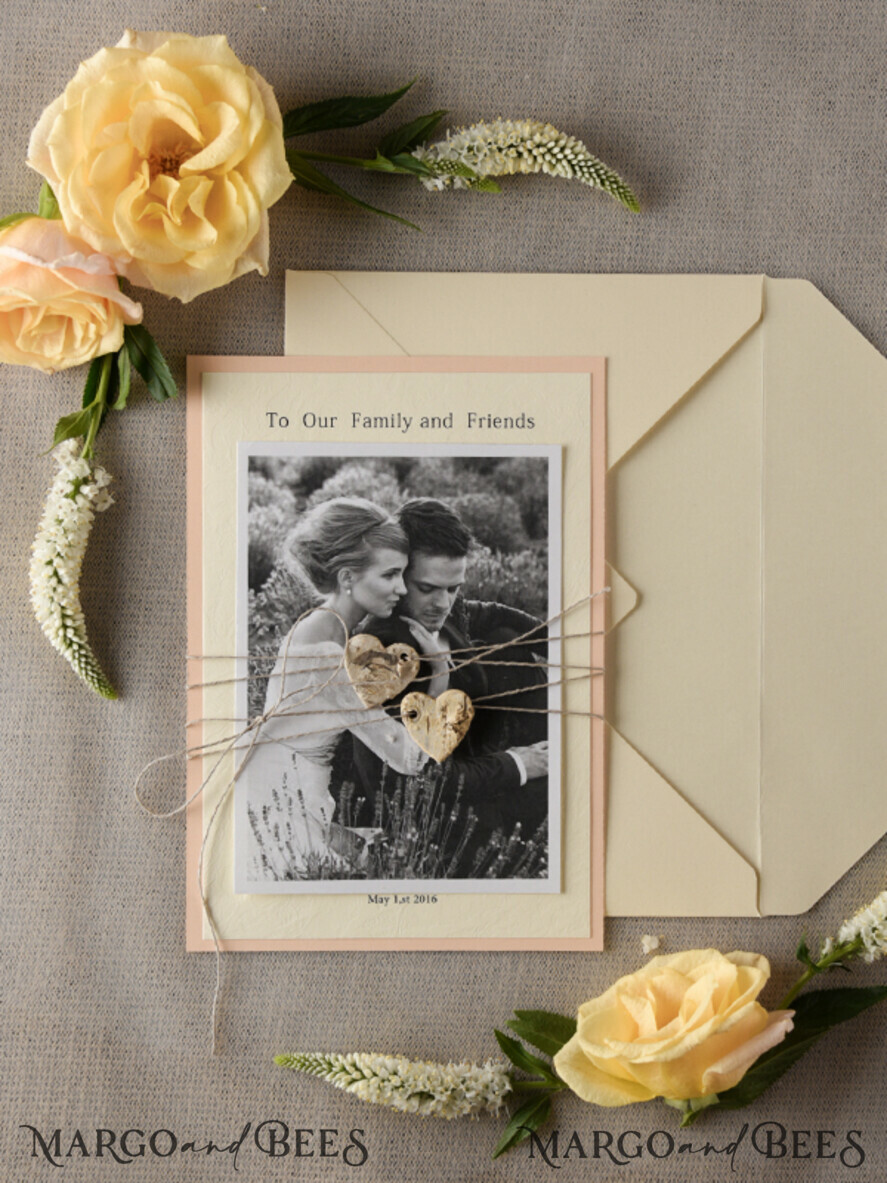 THANK YOU CARDS rustic Thank you Wedding Set