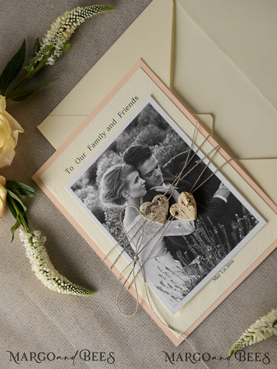 THANK YOU CARDS rustic Thank you Wedding Set