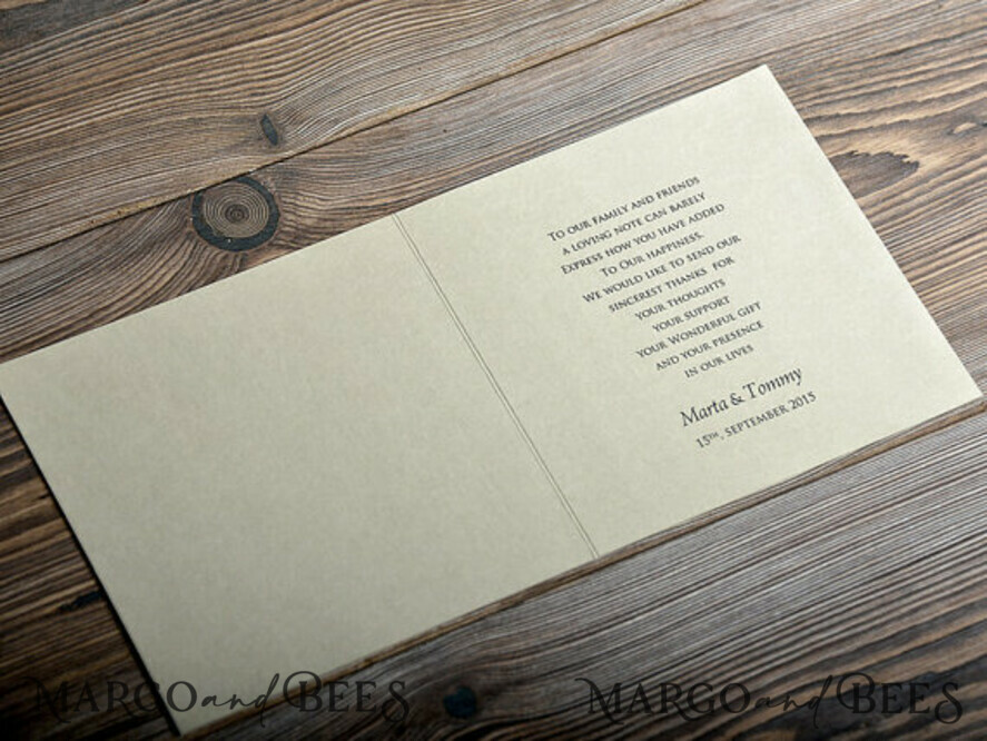 THANK YOU CARDS rustic thank you
