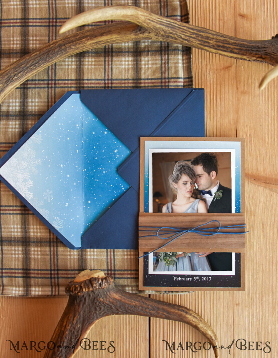 THANK YOU CARDS rustic Thank you cards winter rustic