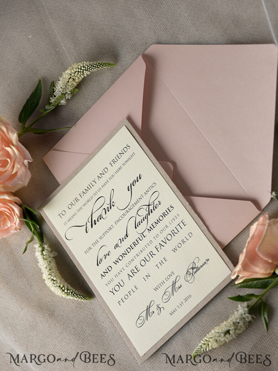 THANK YOU CARDS modern/romantic Personalized thank you cards