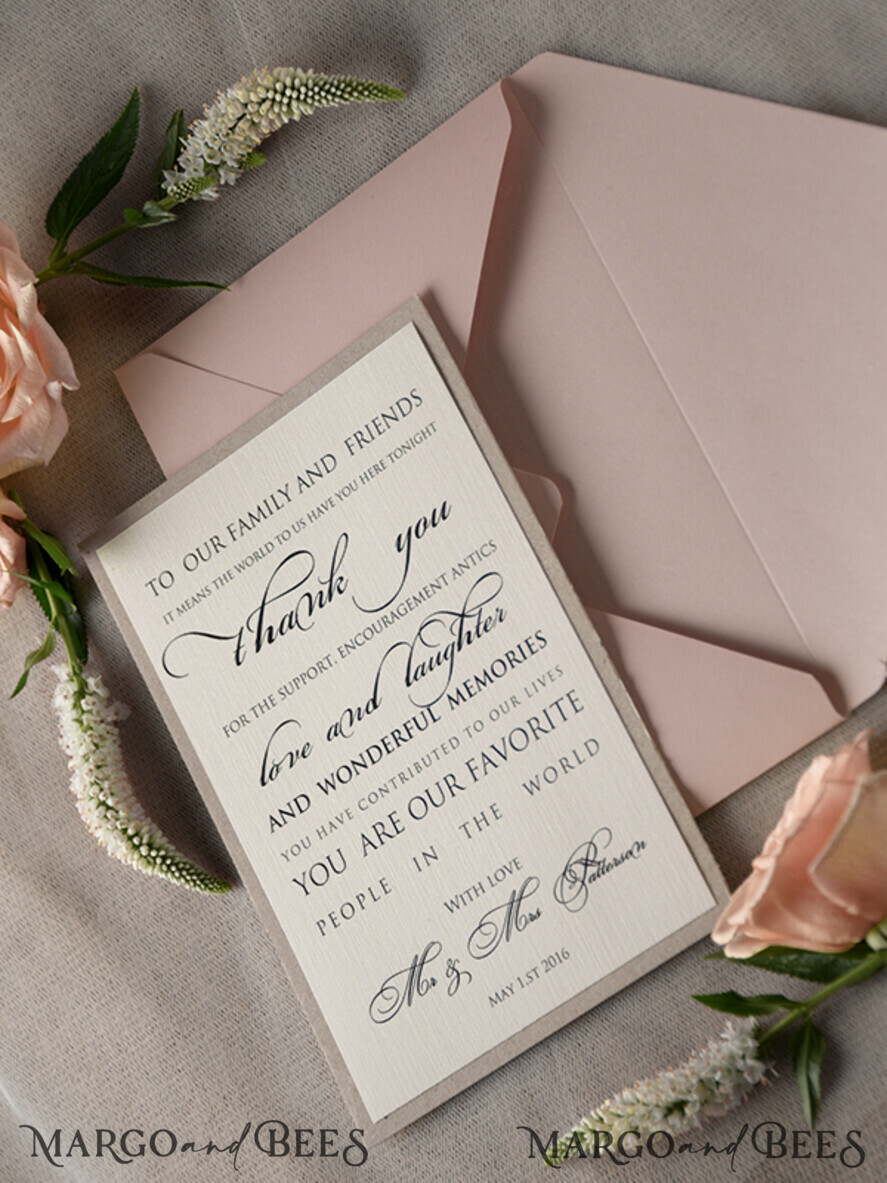 THANK YOU CARDS modern/romantic Personalized thank you cards
