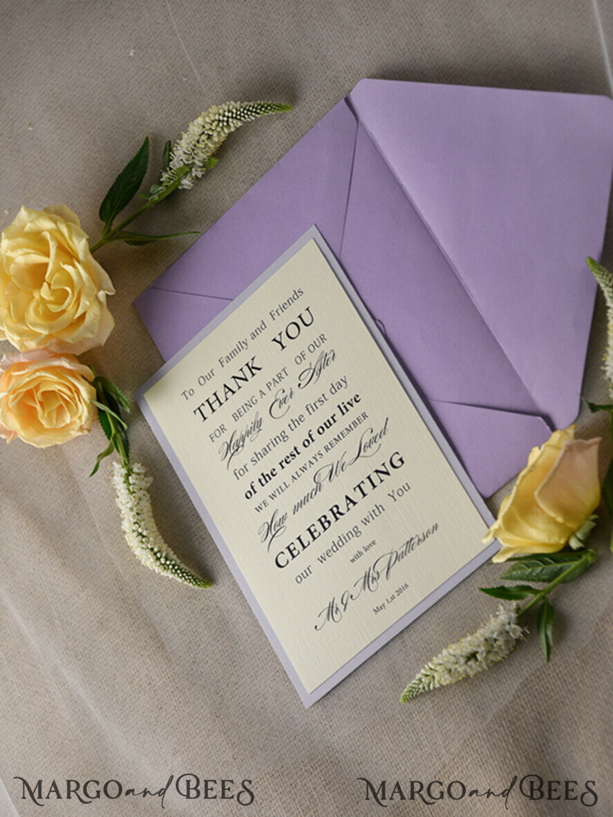 THANK YOU CARDS modern/romantic Wedding thank you cards