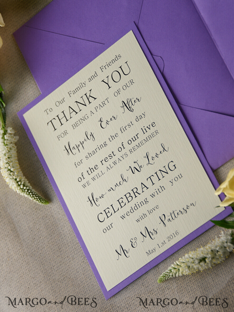 THANK YOU CARDS modern/romantic Wedding thank you cards
