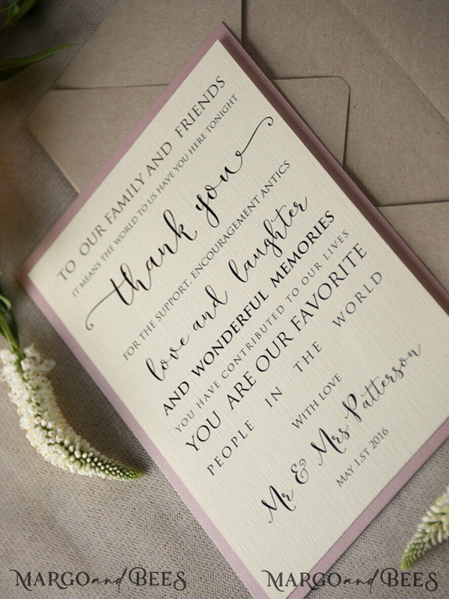 THANK YOU CARDS modern/romantic thank you cards
