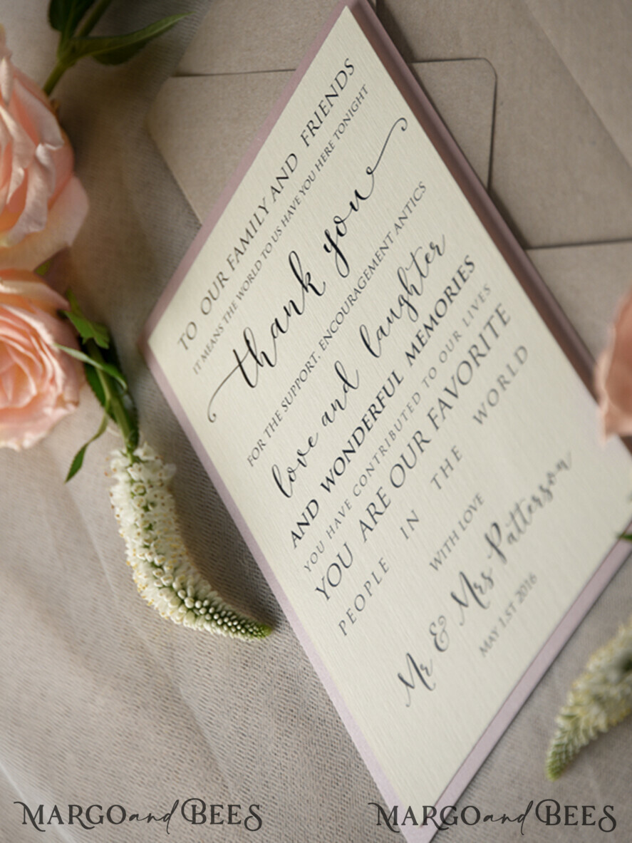 THANK YOU CARDS modern/romantic thank you cards