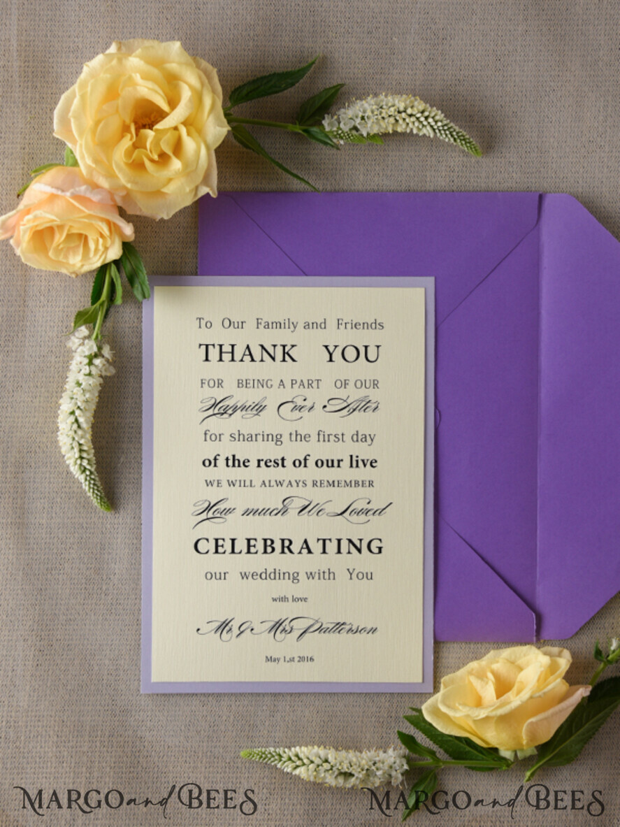 THANK YOU CARDS modern/romantic Thank You Wedding Cards