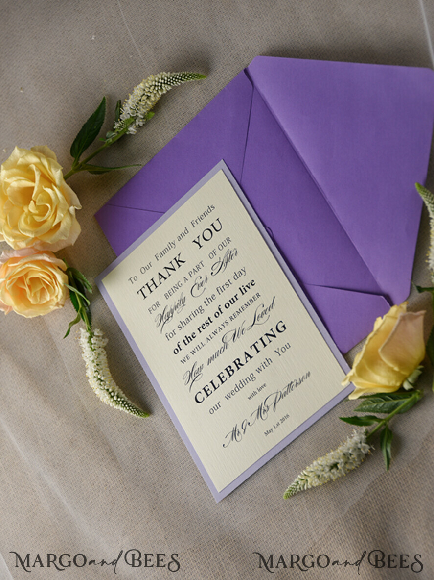 THANK YOU CARDS modern/romantic Thank You Wedding Cards