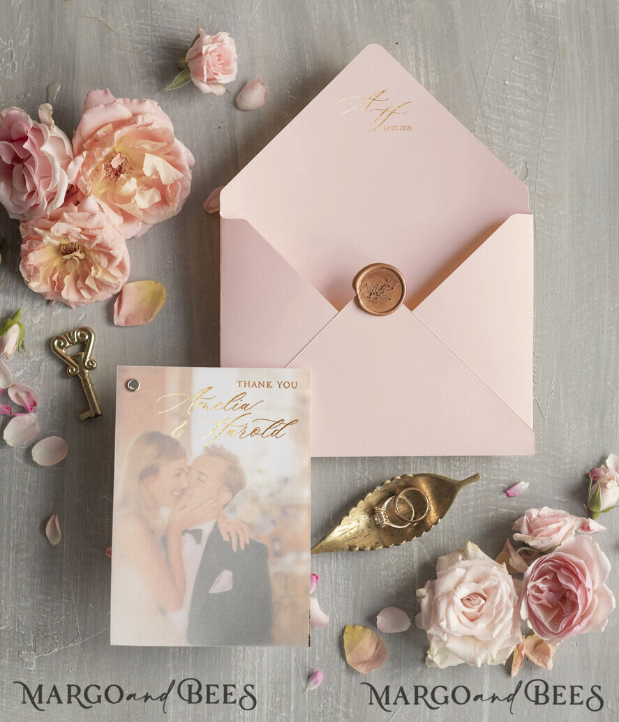 THANK YOU CARDS modern/romantic Handmade romantic thank you cards