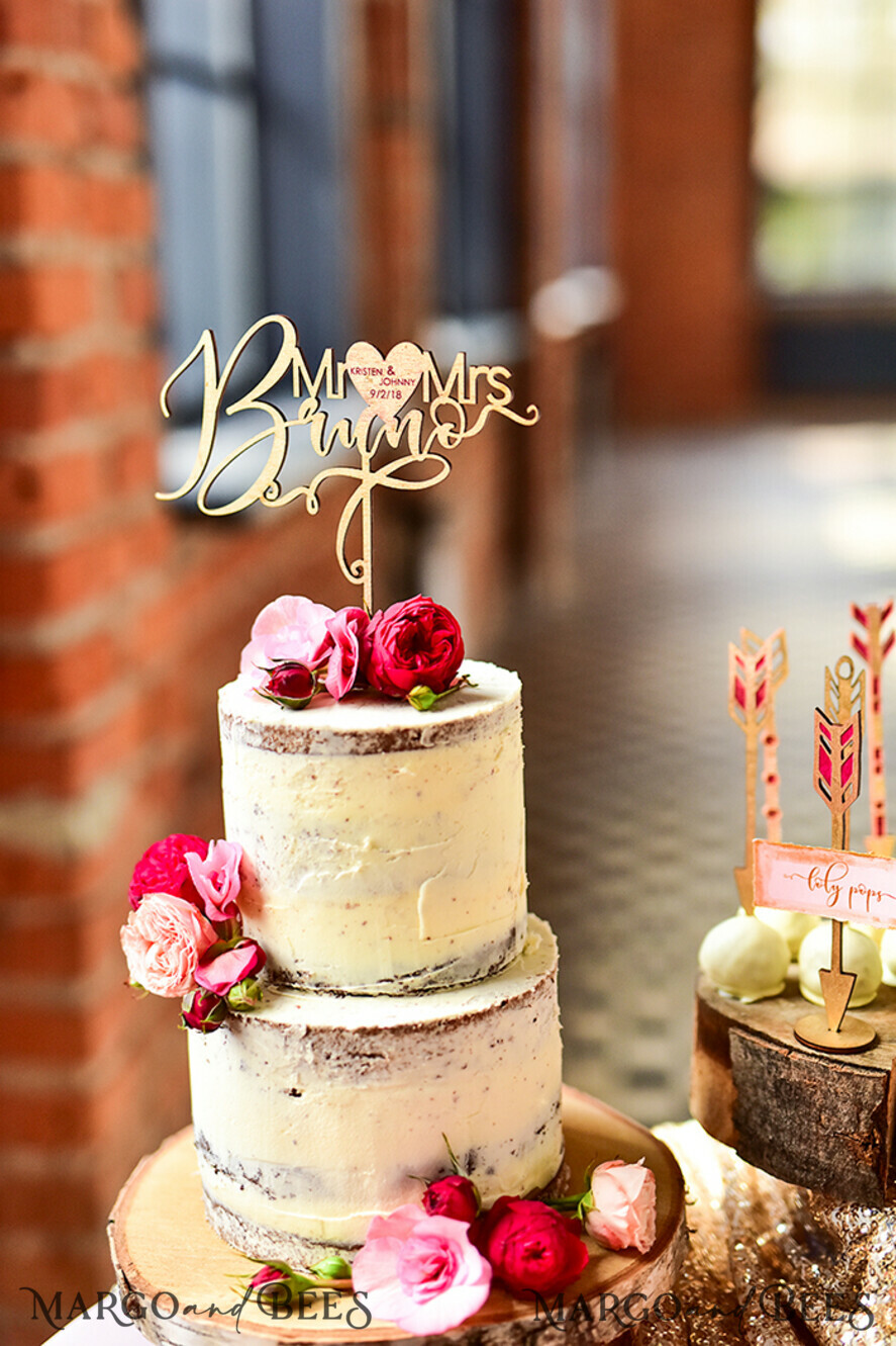 CAKE TOPPER glitter wedding cake topper, glitter cake topper