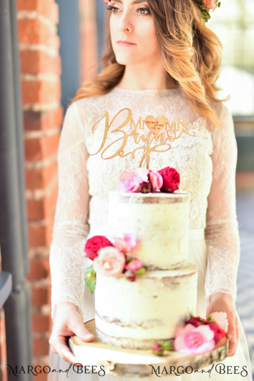 CAKE TOPPER glitter wedding cake topper, glitter cake topper