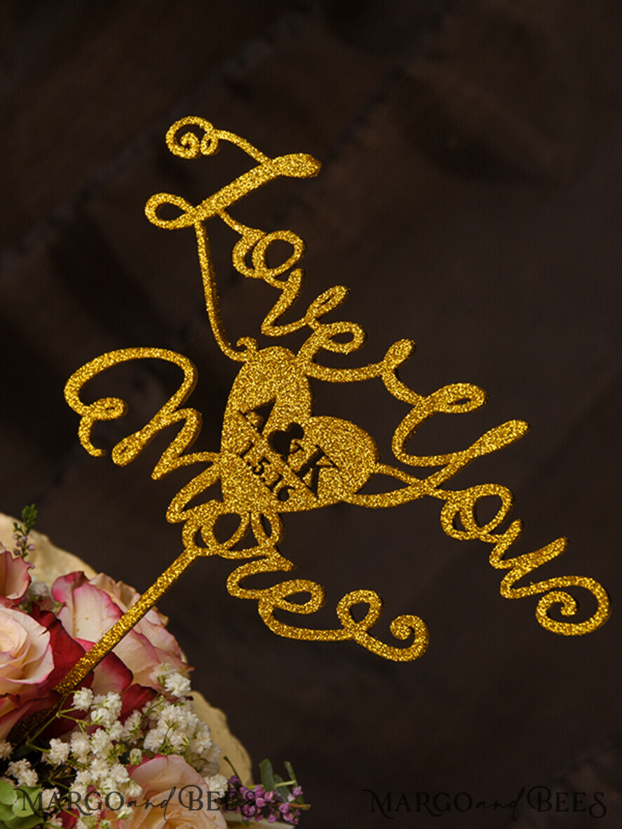 CAKE TOPPER glitter cake topper, glitter cake topper