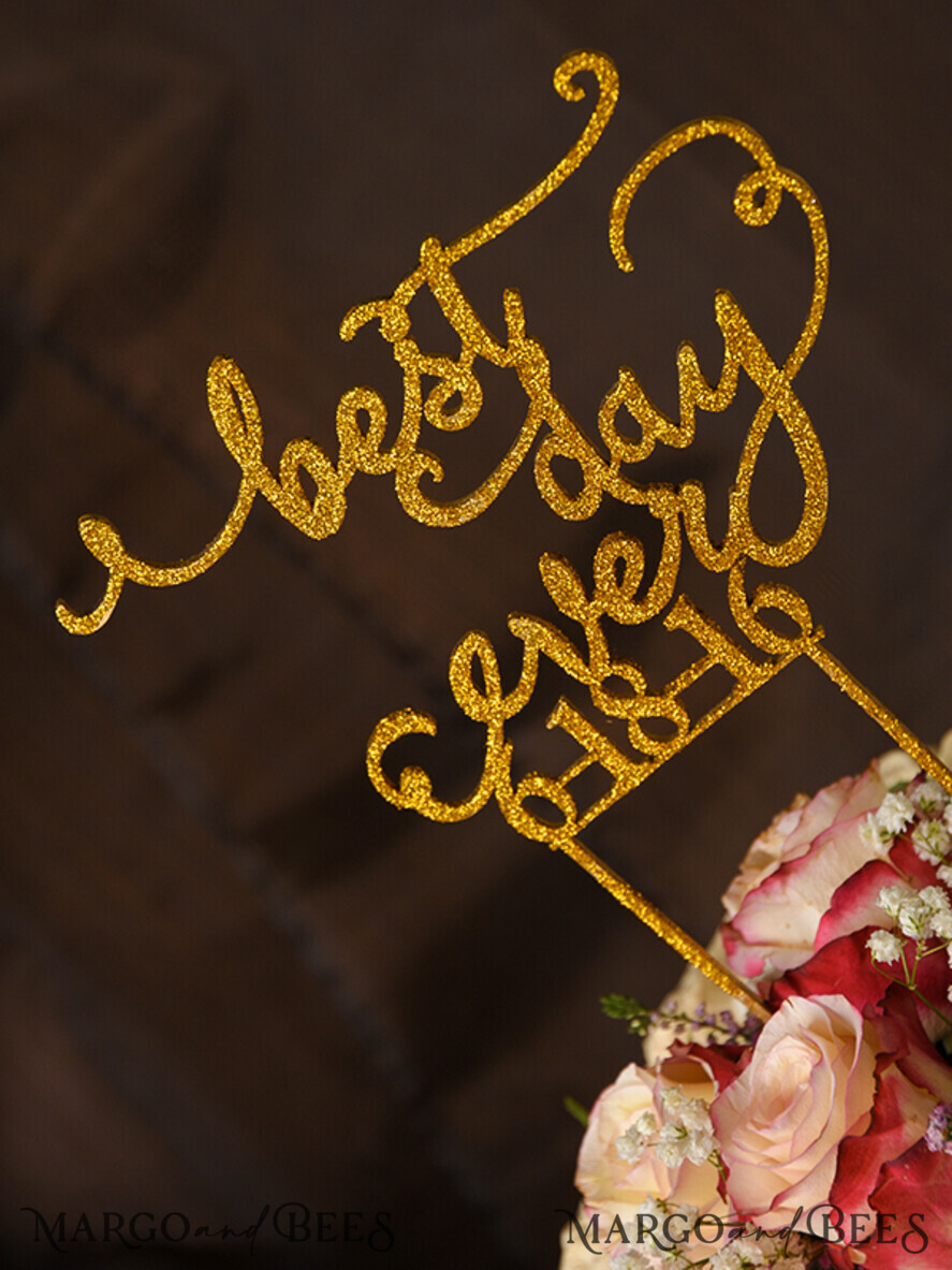 CAKE TOPPER glitter cake topper, sparkle cake topper