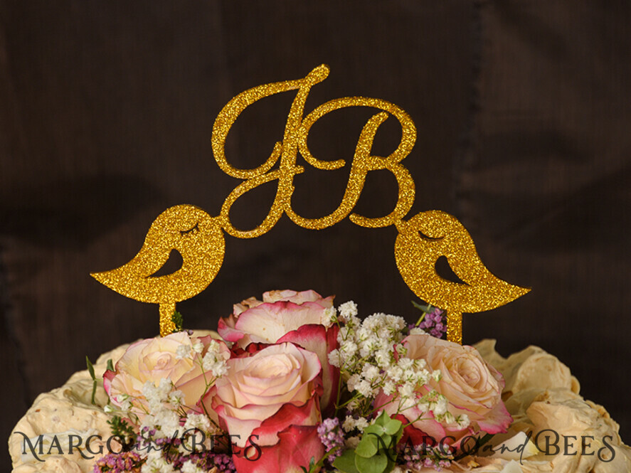 CAKE TOPPER glitter cake topper, sparkle cake topper