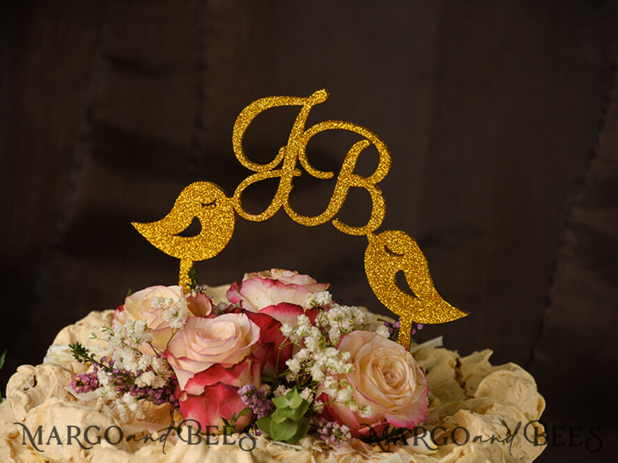 CAKE TOPPER glitter cake topper, sparkle cake topper