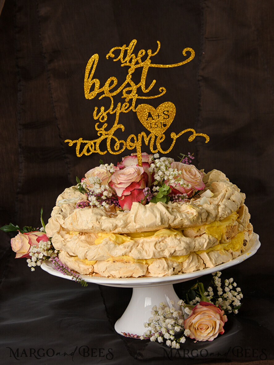 CAKE TOPPER glitter wedding cake topper, sparkle cake topper