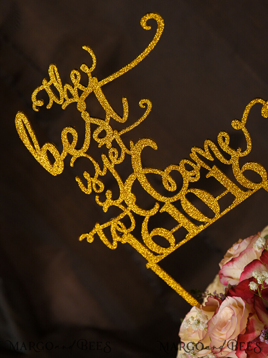 CAKE TOPPER glitter cake topper, sparkle cake topper