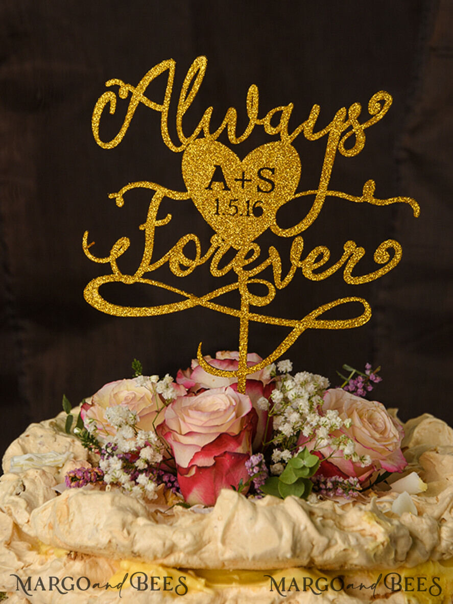CAKE TOPPER glitter wedding cake topper, chick cake topper