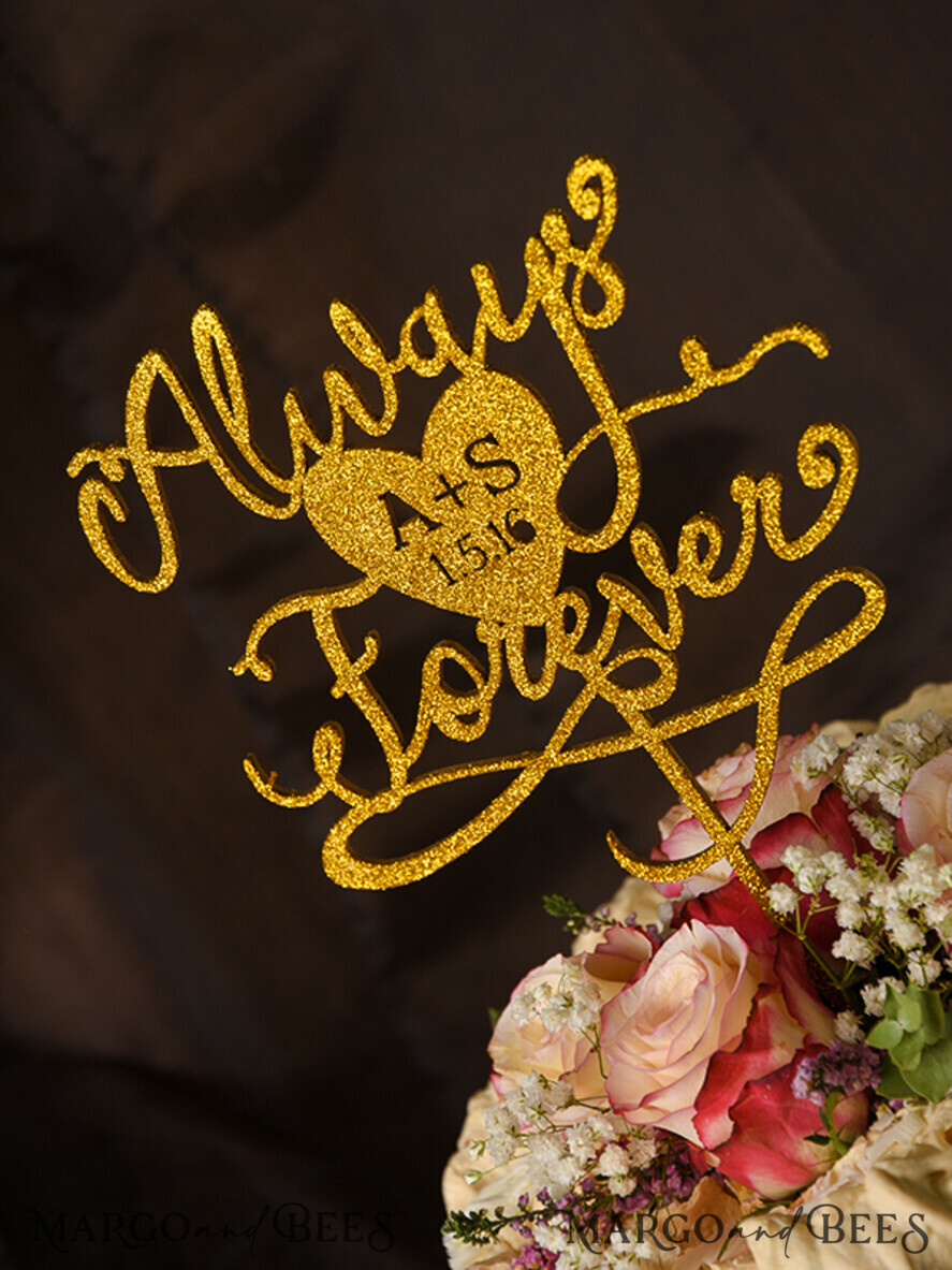 CAKE TOPPER glitter wedding cake topper, chick cake topper