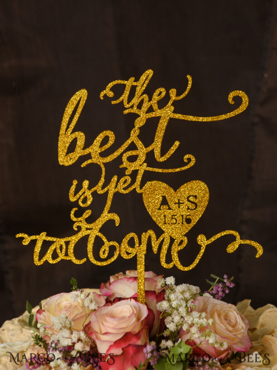 CAKE TOPPER glitter wedding cake topper, sparkle cake topper