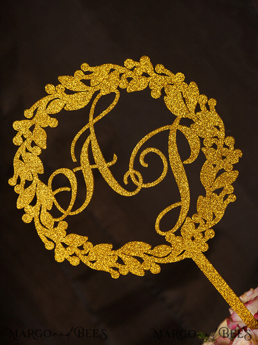CAKE TOPPER glitter topper, glitter cake topper