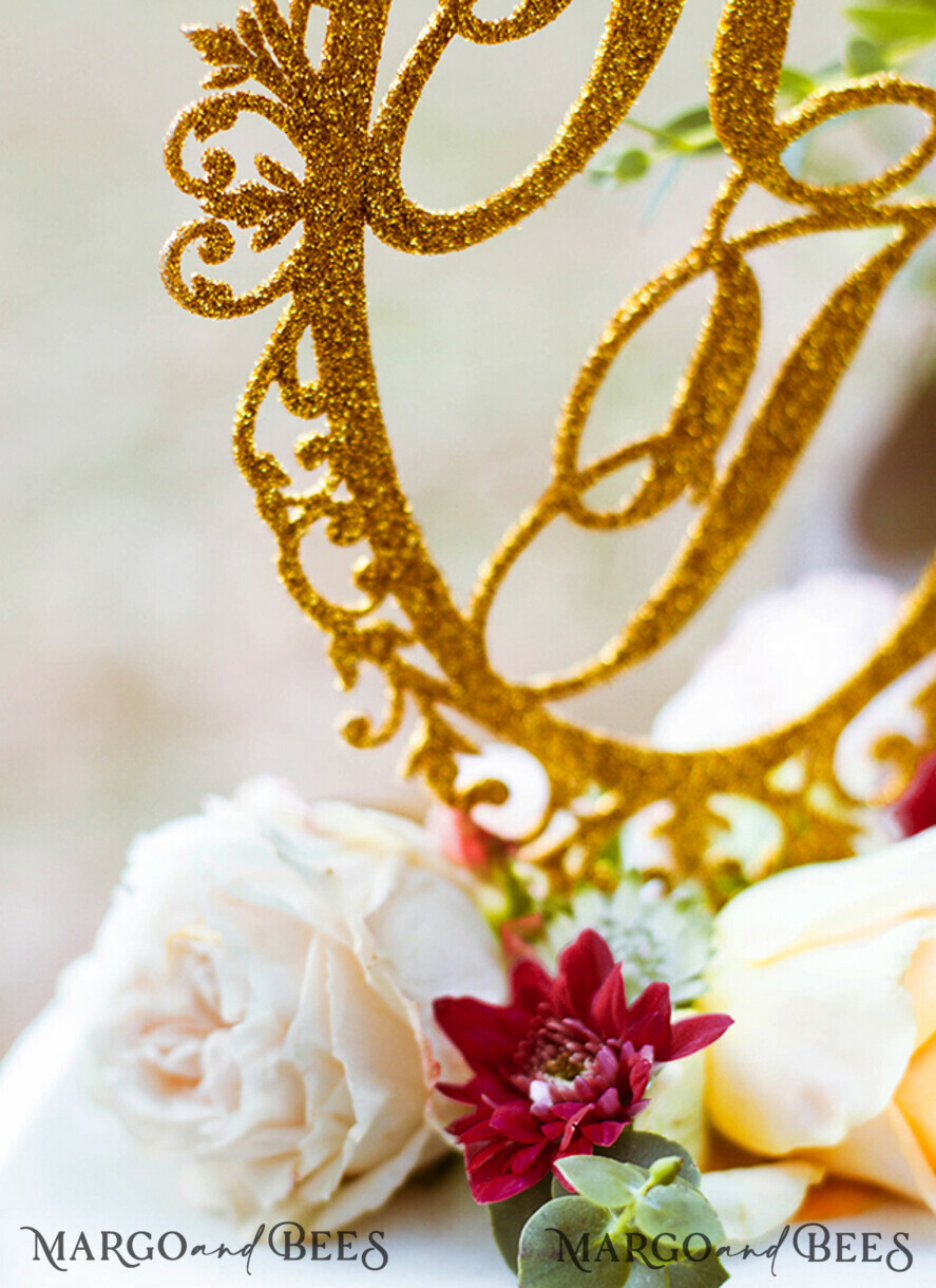 CAKE TOPPER glitter topper, glitter cake topper