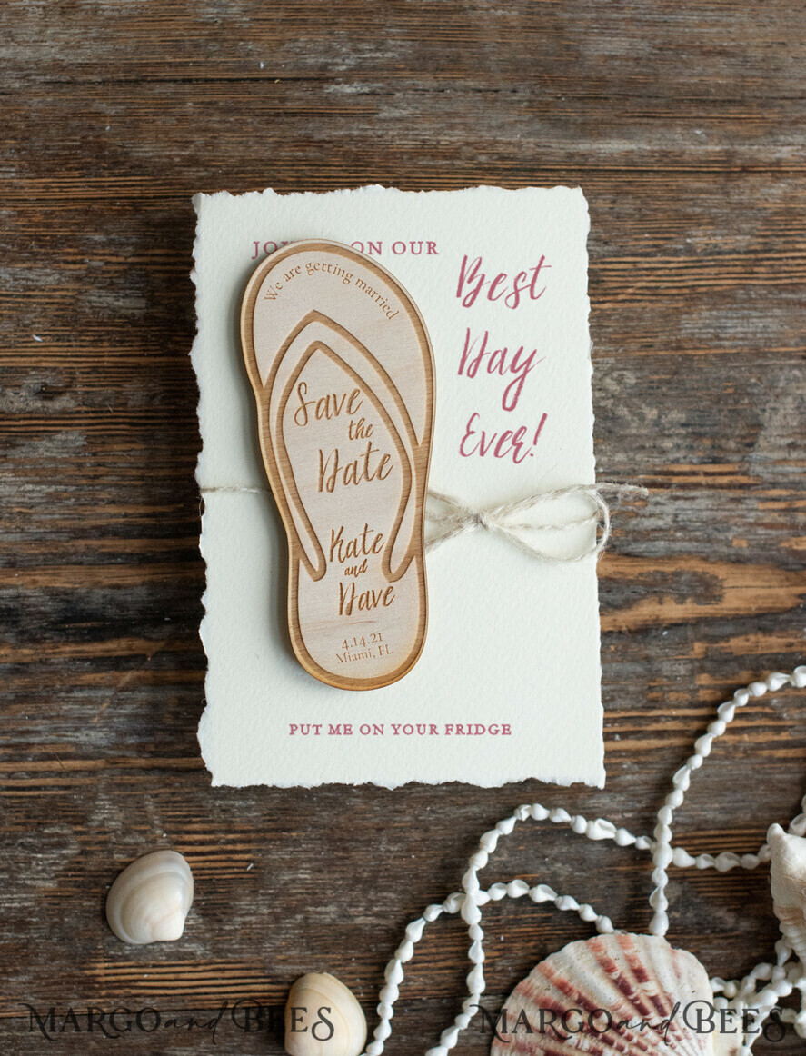 SAVE THE DATES beach travel magnets Personalised Beach Save the Date Magnets and Card, Travel Wedding Save The Dates , Wedding Destination Save The Date Cards