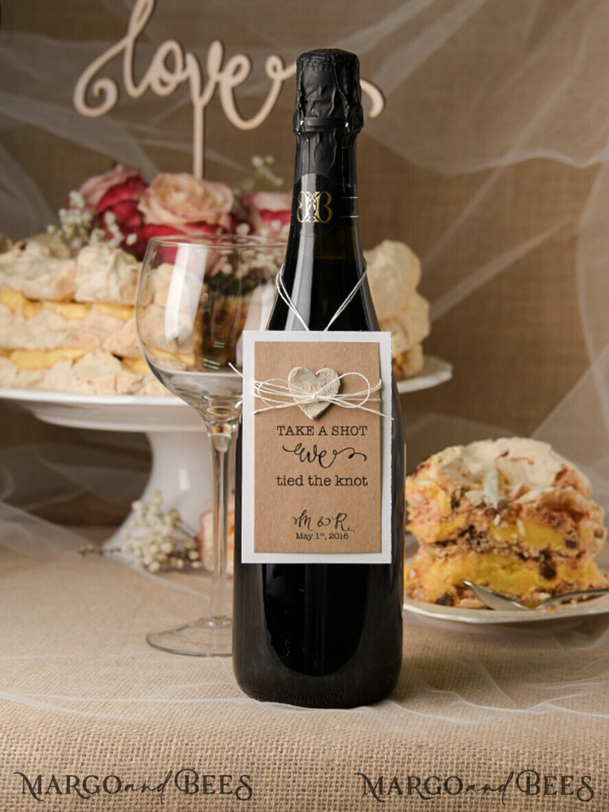 Rustic prosecco label
