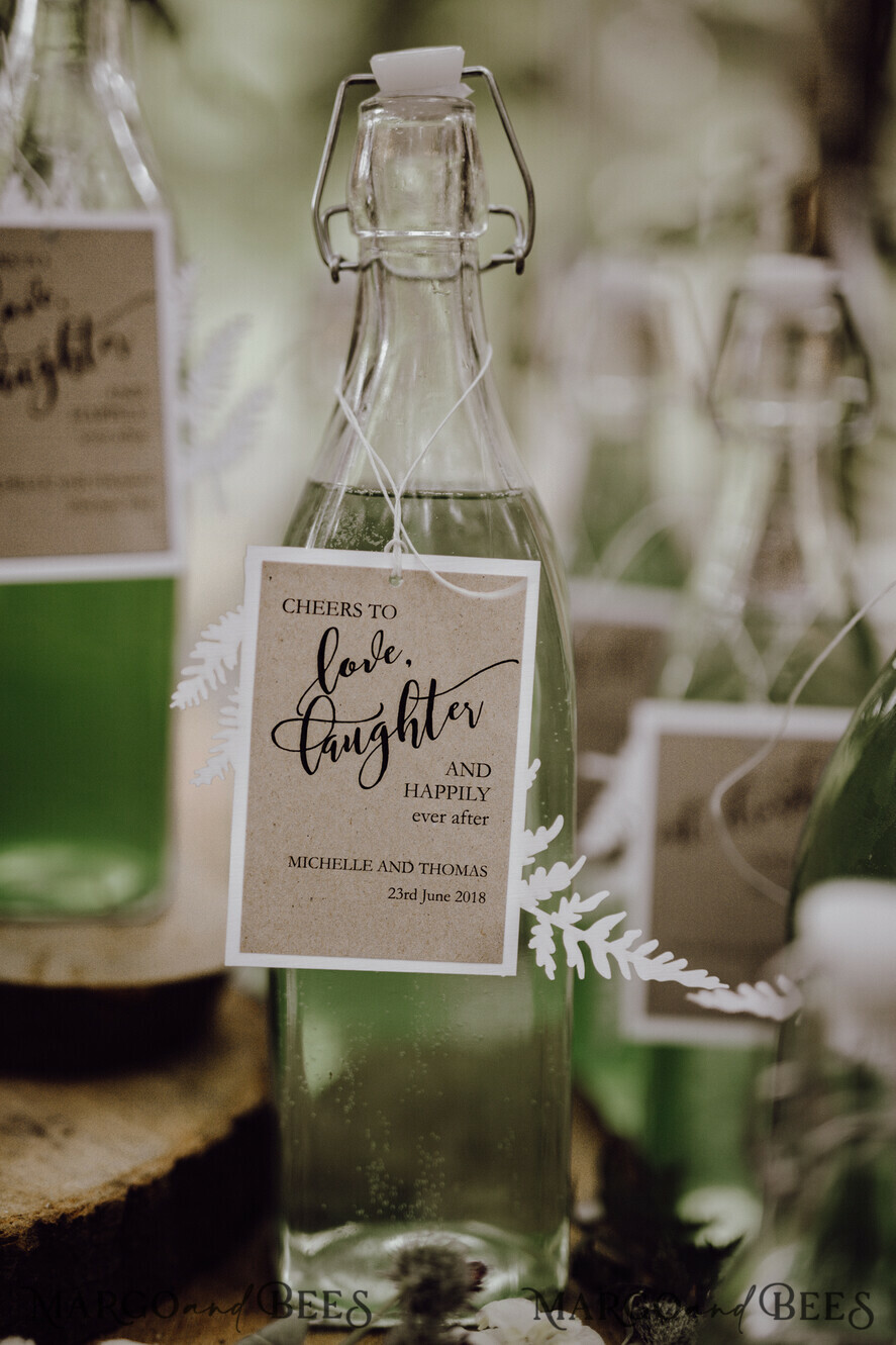 DRINKS LABELS Rustic wine label