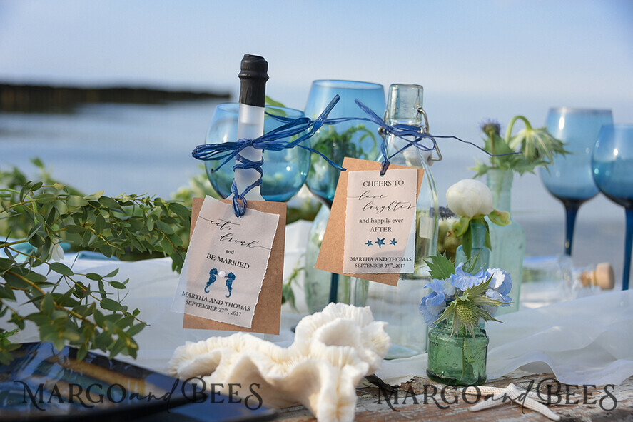 DRINKS LABELS BEACH prosecco label